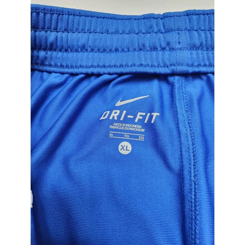 Nike Dri-Fit Track Pants Mens XL Royal Blue Warm Up Athletic‎ Zip Hem 418638-494